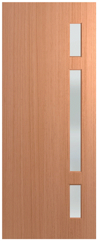 HUME DOOR XN2 NEWINGTON (HMR MDF CORE) (SPM) MAPLE (STAIN GRADE) GLAZED TRANSLUCENT