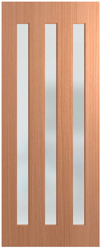 HUME DOOR NEX30 NEXUS (HMR MDF CORE) (SPM) MAPLE (STAIN GRADE) GLAZED TRANSLUCENT