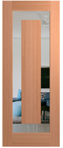 HUME DOOR XIL1 ILLUSION JOINERY (SPM) MAPLE (STAIN GRADE) GLAZED CLEAR 2040 x 820 x 40mm