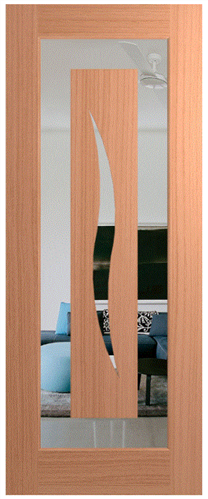 HUME DOOR XIL6 ILLUSION JOINERY (SPM) MAPLE (STAIN GRADE) GLAZED CLEAR