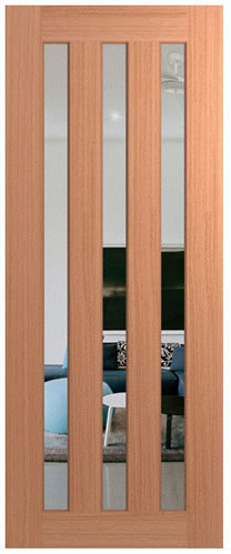 HUME DOOR XS45 SAVOY JOINERY (SPM) MAPLE (STAIN GRADE) GLAZED CLEAR