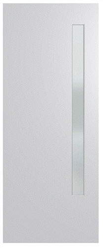 HUME DOOR BFR3 BUSH FIRE RESISTANT (BAL29) DURACOTE (TEMPERED HARDBOARD) GLAZED 6mm FROSTED