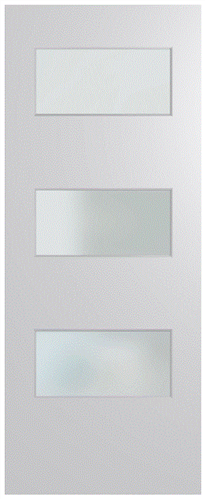 HUME DOOR BFR5 BUSH FIRE RESISTANT (BAL29) DURACOTE (TEMPERED HARDBOARD) GLAZED 6mm FROSTED