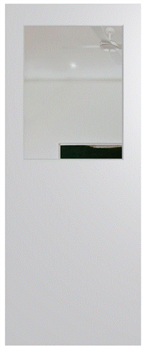 HUME DOOR XF3 - ½ GLASS DURACOTE (TEMPERED HARDBOARD) HOLLOW CORE GLAZED CLEAR