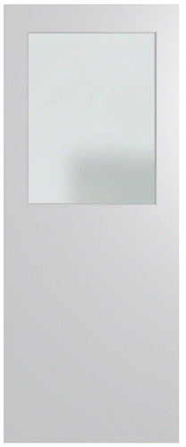 HUME DOOR XF3 - ½ GLASS DURACOTE (TEMPERED HARDBOARD) SOLICORE GLAZED TRANSLUCENT