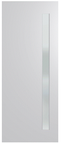 HUME DOOR XN1 NEWINGTON (HMR MDF CORE) DURACOTE (TEMPERED HARDBOARD) GLAZED TRANSLUCENT