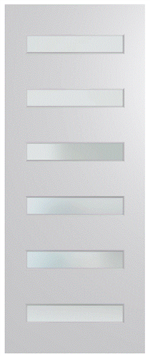 HUME DOOR XN16 NEWINGTON (HMR MDF CORE) DURACOTE (TEMPERED HARDBOARD) GLAZED TRANSLUCENT