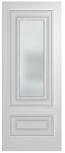 HUME DOOR XR5 REGENCY (HMR MDF CORE) DURACOTE (TEMPERED HARDBOARD) GLAZED TRANSLUCENT