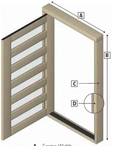 HUME DOOR FRAME PIVOT MERBAU with FITTINGS inc. CLOSER & SEALS