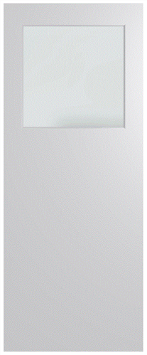 HUME DOOR BFR15 BUSH FIRE RESISTANT BAL29 DURACOTE (TEMPERED HARDBOARD) GLAZED 6mm FROSTED