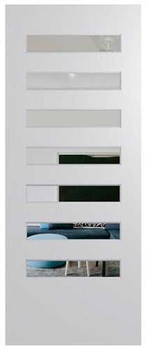 HUME DOOR BFR8 BUSH FIRE RESISTANT (BAL29) DURACOTE (TEMPERED HARDBOARD) GLAZED 6mm CLEAR