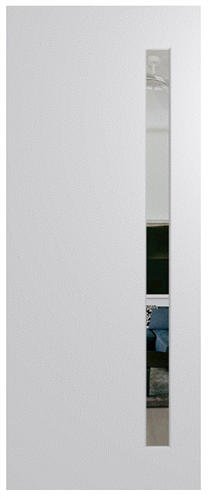 HUME DOOR BFR401 BUSH FIRE RESISTANT (BAL40) DURACOTE (TEMPERED HARDBOARD) GLAZED 6mm CLEAR 2040 x 820 x 45mm