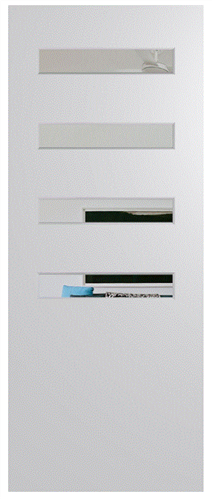 HUME DOOR BFR4013 BUSH FIRE RESISTANT (BAL40) DURACOTE (TEMPERED HARDBOARD) GLAZED 6mm CLEAR 2040 x 820 x 45mm