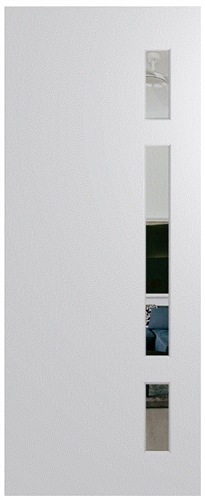 HUME DOOR BFR402 BUSH FIRE RESISTANT (BAL40) DURACOTE (TEMPERED HARDBOARD) GLAZED 6mm CLEAR 2040 x 820 x 45mm