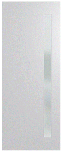 HUME DOOR BFR401 BUSH FIRE RESISTANT (BAL40) DURACOTE (TEMPERED HARDBOARD) GLAZED 6mm FROST 2040 x 820 x 45mm