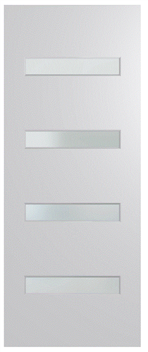 HUME DOOR BFR405 BUSH FIRE RESISTANT (BAL40) DURACOTE (TEMPERED HARDBOARD) GLAZED 6mm FROST 2040 x 820 x 45mm