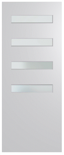 HUME DOOR BFR4013 BUSH FIRE RESISTANT (BAL40) DURACOTE (TEMPERED HARDBOARD) GLAZED 6mm FROST 2040 x 820 x 45mm