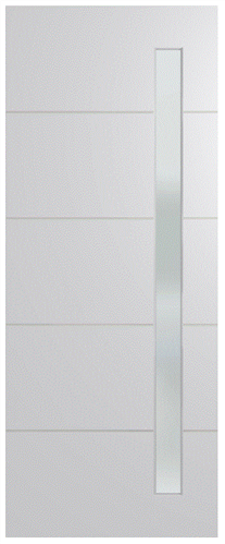 HUME DOOR BFR4017 BUSH FIRE RESISTANT (BAL40) DURACOTE (TEMPERED HARDBOARD) GLAZED 6mm FROST 2040 x 820 x 45mm