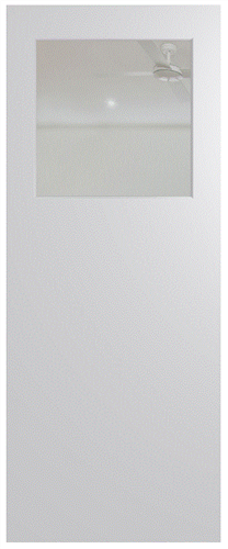 HUME DOOR BFR15 BUSH FIRE RESISTANT (BAL29) DURACOTE (TEMPERED HARDBOARD) GLAZED 6mm CLEAR