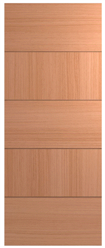 HUME DOOR XLR310 LINEAR (HMR MDF CORE) (SPM) MAPLE (STAIN GRADE) 2040 x 820 x 40mm