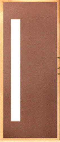 CORINTHIAN DOOR MADISON VMAD 101 VERTICAL ROSEWOOD VENEER GLAZED TRANSLUCENT LAMINATED