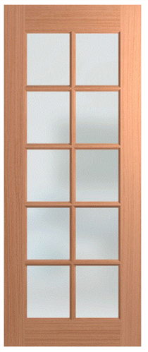 HUME DOOR JST10 JOINERY (SPM) MAPLE (STAIN GRADE) GLAZED TRANSLUCENT