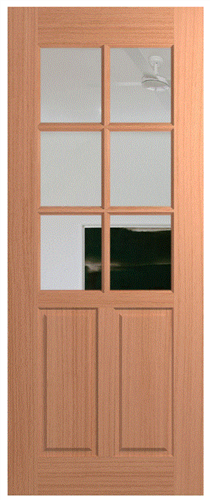 HUME DOOR JST6 JOINERY (SPM) MAPLE (STAIN GRADE) GLAZED CLEAR