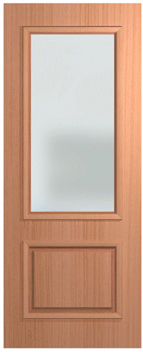 HUME DOOR XVP22 VAUCLUSE PREMIER (HMR MDF CORE) (SPM) MAPLE (STAIN GRADE) (ROUTED BOTH SIDES) GLAZED TRANSLUCENT 2040 x 820 x 40mm