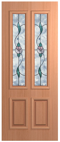 HUME DOOR XVP12 VAUCLUSE PREMIER (HMR MDF CORE) (SPM) MAPLE (STAIN GRADE) (ROUTED BOTH SIDES) GLAZED CLASSIQUE T/G 2040 x 820 x 40mm