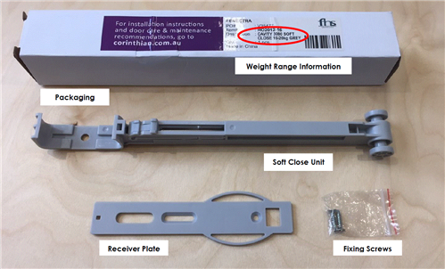 CORINTHIAN PART - CAVITY UNIT/SLIDER SOFT CLOSE KIT For PLATINUM 4000 ...