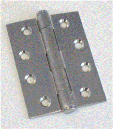 HINGE BUTTON TIPPED FIXED PIN STAINLESS STEEL inc SCREWS 100 X 75 X 2.5mm