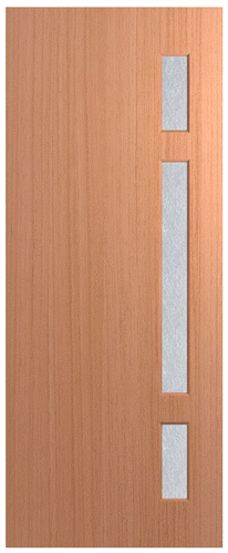 HUME DOOR XN2 NEWINGTON (HMR MDF CORE) (SPM) MAPLE (STAIN GRADE) GLAZED SLUMPED 2040 x 1020 x 40mm