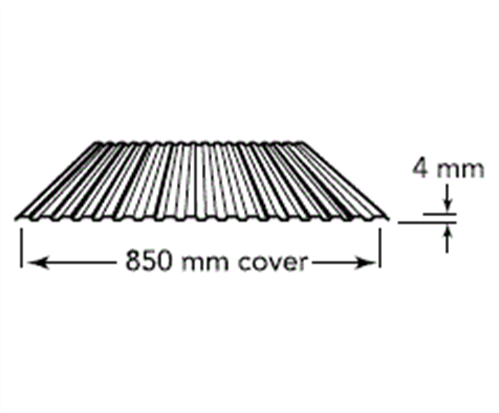 WALL SHEETING - PANELRIB 4mm (covers 850mm) 0.35BMT | Agnew Building ...