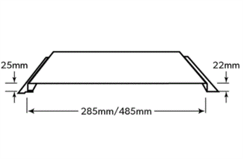 Dominion Sheeting 22mm Rib (covers 285mm) 0.55bmt 