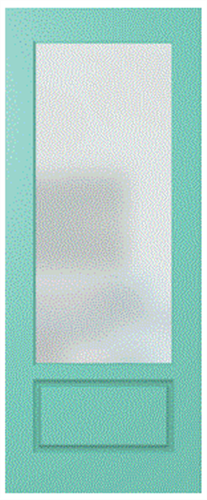 HUME DOOR HAV100 HAVEN DURACOTE (TEMPERED HARDBOARD) GLAZED TRANSLUCENT 2040 x 820 x 40mm