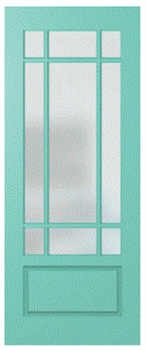 HUME DOOR HAV99 HAVEN DURACOTE (TEMPERED HARDBOARD) GLAZED TRANSLUCENT