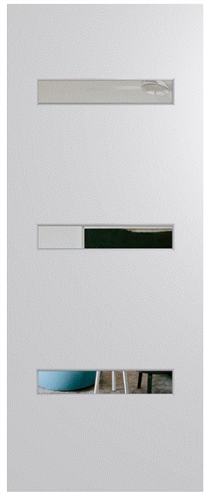 HUME DOOR BFR2 BUSH FIRE RESISTANT (BAL29) DURACOTE (TEMPERED HARDBOARD) GLAZED 6mm CLEAR