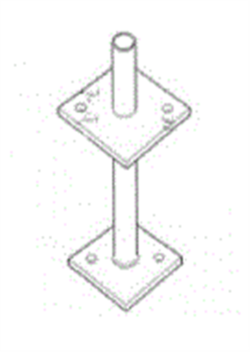 POST SUPPORTS/STIRRUPS PIN TYPE GALVANISED