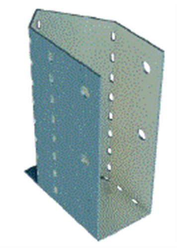 SPANTEC ADJUSTABLE CREEPER BRKT. for POWDERCOATING (FIXING PURLINS TO HIP AT NON STD. ANGLE)