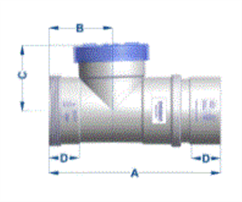 SEWER PIPE 100mm EXPANSION COUPLING WITH GATE