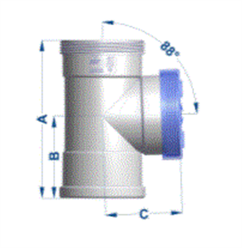 SEWER PIPE 100mm INSPECTION PIECE