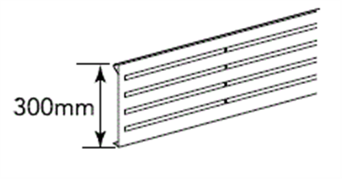 FENCING EXTENSION SLATS 300 x 3100mm (PAINTED)