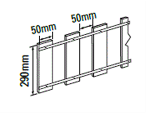 FENCING EXTENSION PICKETS 300 x 3122mm (PAINTED)