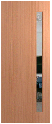 HUME DOOR XN1 NEWINGTON (HMR MDF CORE) (SPM) MAPLE (STAIN GRADE) GLAZED CLEAR