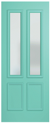 HUME DOOR BFR12 BUSH FIRE RESISTANT (BAL29) DURACOTE (TEMPERED HARDBOARD) GLAZED 6mm FROSTED