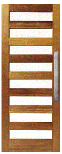 CORINTHIAN DOOR INFINITY INF 8G MERBAU VENEER GLAZED OBSCURE 2340 x 820 x 40mm