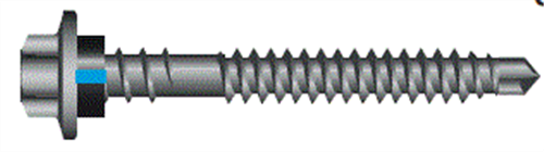 SCREWS VORTEX ROOF HEX CL4 (B8) GALVANISED 6.2 x 65mm w/- SEAL PK500