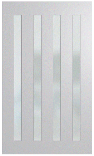 HUME DOOR NEX40 NEXUS (HMR MDF CORE)  DURACOTE (TEMPERED HARDBOARD) GLAZED TRANSLUCENT