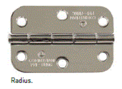 CORINTHIAN PART - PREHUNG HINGE BRIGHT CHROME x 3