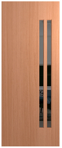 HUME DOOR VER11 VERVE (HMR MDF CORE) (SPM) MAPLE (STAIN GRADE) GLAZED GREY TINT 2340 x 1020 x 40mm